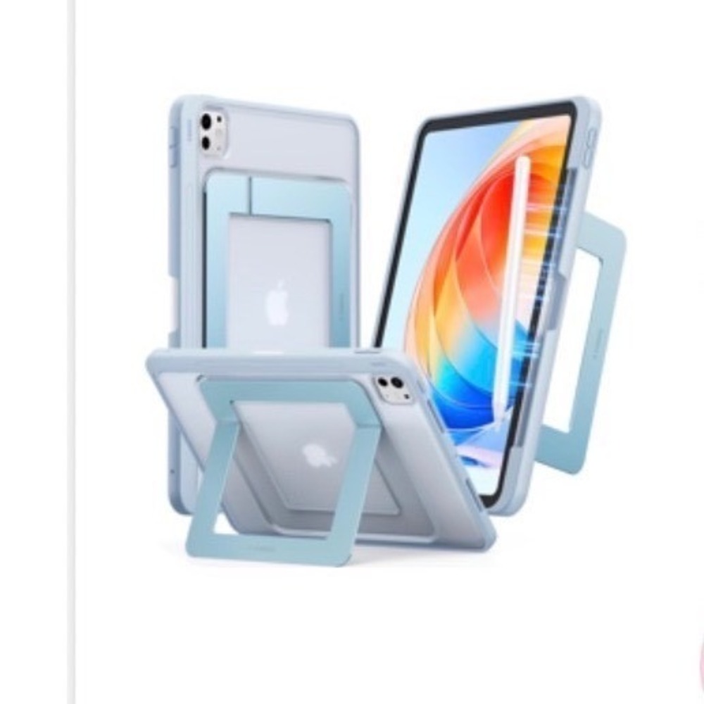 TORRAS Ostand K1 Guardian Case for iPad Pro 11 inch 2024 2025 Blue‎ Kickstand